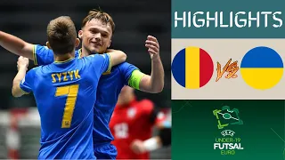 🇷🇴 Romania vs Ukraine 🇺🇦 UEFA U19 Futsal Championship Highlights | Group A