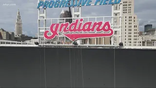 Cleveland Indians start removing team name from scoreboard at Progressive Field