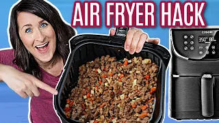 DINNER READY in 20 MINUTES with this AIR FRYER HACK + 4 Ground Beef Recipes