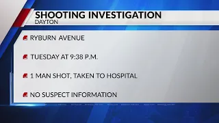 Man taken to hospital after Dayton shooting