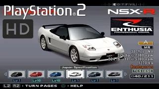 ALL Cars PS2 Enthusia Professional Racing Showcase 1440p 60fps