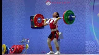 Lisa Setiawati (48) - 91kg, 94kg, & 96kg Clean and Jerks @ 2016 Asian Championships