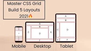 Mastering CSS Grid Model in 2021🔥 - Build 5 Layouts🎖️ || CSS 2021