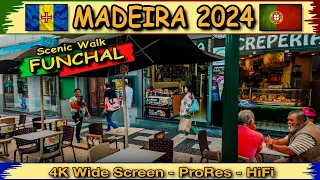 MADEIRA 2024 - FUNCHAL - Scenic walk - 4K UltraWide - 10bit color - Binaural HiFi Sound #Tramtarie