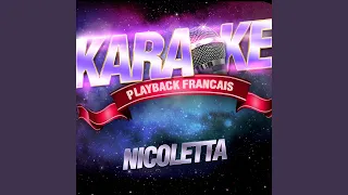 La Musique — Karaoké Playback Instrumental — Rendu Célèbre Par Nicoletta