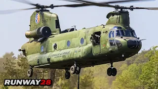 Powerful Rodney on the Sling; CH-47D Chinook Heavy Vehicle Lifting