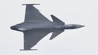 Saab JAS-39C Gripen Czech Air Force flying Display at Sanicole AirShow 2021