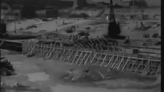 Строительство Иркутской ГЭС 1954 год
