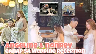 MGA MASASAYANG KAGANAPAN SA WEDDING RECEPTION NG KASAL NI ANGELINE QUINTO AT NONREV