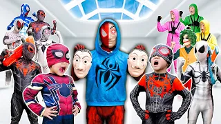 SUPERHERO's ALL Story 2|| Hey...KID SPIDER MAN, Catch FAKE Red Spider-Man If You Can.!!(Live Action)