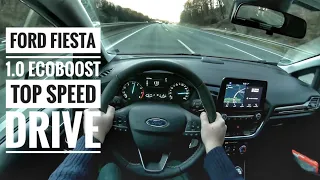 Ford Fiesta 1.0 EcoBoost (2019) | POV Drive on German Autobahn - Top Speed Drive