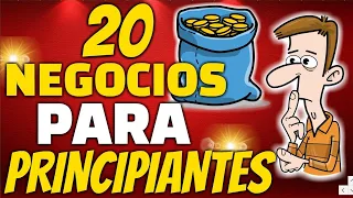 20 PEQUEÑOS NEGOCIOS CON POCO DINERO PARA PRINCIPIANTES