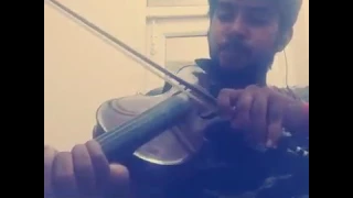 Mere rashke kamar violin instrumental cover