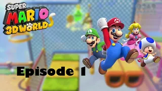 When was I so bad at this game!?!? | Super Mario 3D World Walkthrough Episode 1 World 1