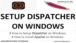 Dispatcher #3 | Setup AEM Dispatcher on Apache on Windows