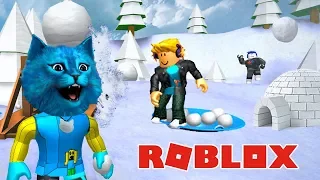 БЫСТРЕЕ БРОСАЙ СНЕГ в ROBLOX / Snow Ball Fighting Simulator / КОТЁНОК ЛАЙК