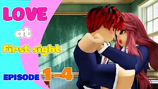 💖 School Love : LOVE AT FIRST SIGHT (FULL) | Roblox story