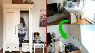 GENIUS HIDDEN Rooms AND INGENIOUS Hidden Doors | Space Saving Ideas