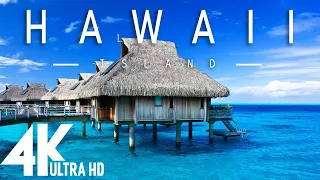 FLYING OVER HAWAII (4K UHD) - Meditation music Along With Beautiful Nature Videos - 4K Video HD