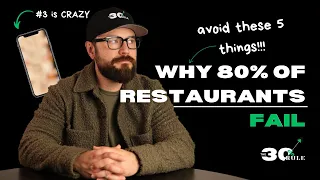 5 Alarming Reasons Why Most Restaurants FAIL | How To Fix It