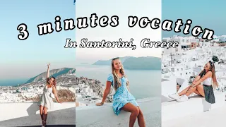 3 minute vocation to Santorini 2021 || Traveling during coronavirus