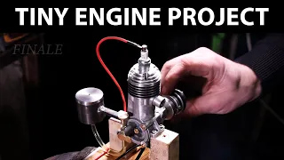Making a Tiny Engine #Finale Last Parts, Assembly & Start!