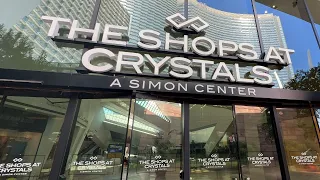Walking Luxury Shopping on The Las Vegas Strip - The Shops at Crystals in CityCenter Las Vegas