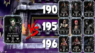 Match 190, 195 & 196 Dark Queen's Fatal Tower Using F2 The Joker | MK Mobile