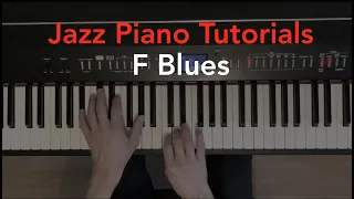 Jazz Piano Tutorials - F Blues