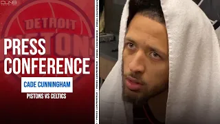Cade Cunningham REACTS to Pistons 28 Game LOSING STREAK After Loss to Celtics | Postgame Interview