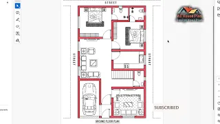 45 X 27 Feet House Plan // Ghar Ka Naksha // 2 Bed Room //گھر کا نقشہ #house #ghar #viral #floorplan