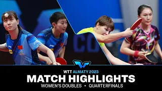 Nina Mittelham/Xiaona Shan vs Fan Siqi/Liu Weishan | WD QF | WTT Contender Almaty 2023