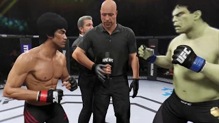 Bruce Lee vs. Hulk (EA Sports UFC 2) - CPU vs. CPU