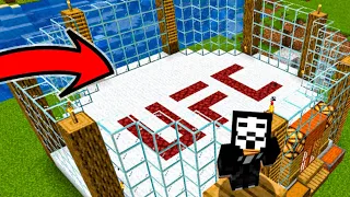 🍭 ПОСТРОИЛ ОКТАГОН ДЛЯ БОЕВ В МАЙНКРАФТЕ! УСТРОИЛ ПЕРВЫЙ В МИРЕ БОЙ UFC В MINECRAFT! Я ДАНЯ БЕЛЫЙ???