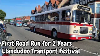 Llandudno Transport Festival Road Run 2024 - classic cars buses lorries tractors