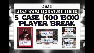 2023 Topps Star Wars Signature Series 5 Case (100Box) Player Break eBay 04/02/23