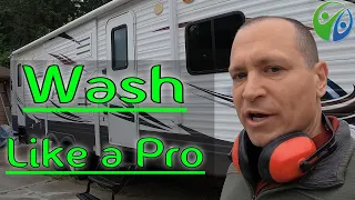 How to Wash a Travel Trailer & RV | Tips & Tricks From a Pro