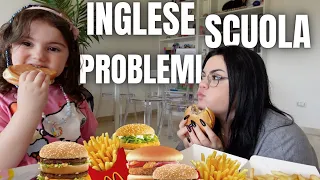 ZOE NON PARLA PIU' INGLESE ? PROBLEMI A SCUOLA E TANTO ALTRO * MUKBANG MCDONALD'S / chiara paradisi