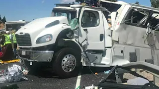 Авария туристического автобуса в Юте