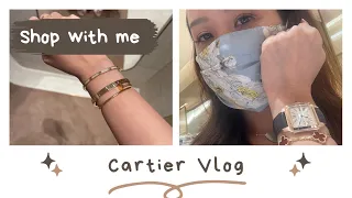 Cartier Shopping Vlog - Regular vs Small Love bracelet - 6 diamonds & pave, regular juc and more 🌟