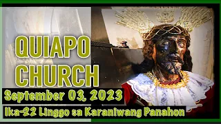 Quiapo Church Live Sunday Mass Today September 03, 2023