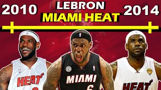 Timeline of LEBRON JAMES' CAREER | Miami Heat Big 3 Era | The Decision | King James