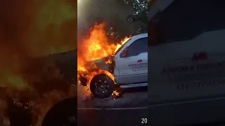 Car catches fire at Kernersville gas station