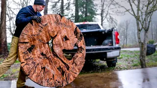 Giant Round Epoxy Table