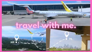 TRAVEL WITH ME TO PHILLY | Airport Vlog