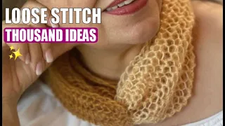 HOW TO KNIT A LOOSE STITCH FOR A THOUSAND PROJECTS - EASY AND FAST - BY LAURA CEPEDA