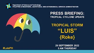 Press Briefing: Tropical Storm "Luis" Thursday 5 AM September 29, 2022