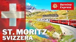 4K Train Tour 🚂 Bernina Express 🚂 Poschiavo to St. Moritz 🚂 Travel Vlog