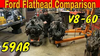 Ford Flathead Comparison:  V8-60 hp and 59 AB