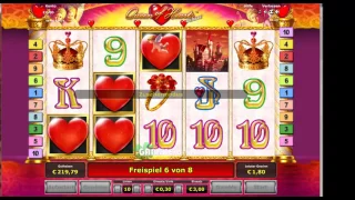 Queen of Hearts Deluxe  Freispiele auf 3 Euro Zuseher Modus